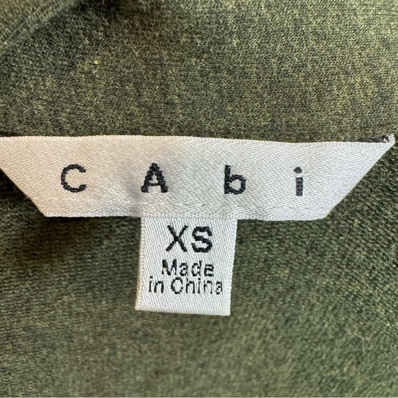 CAbi Cavilleri Army Green Military Style Jacket Coat - XS - Picture 6 of 8